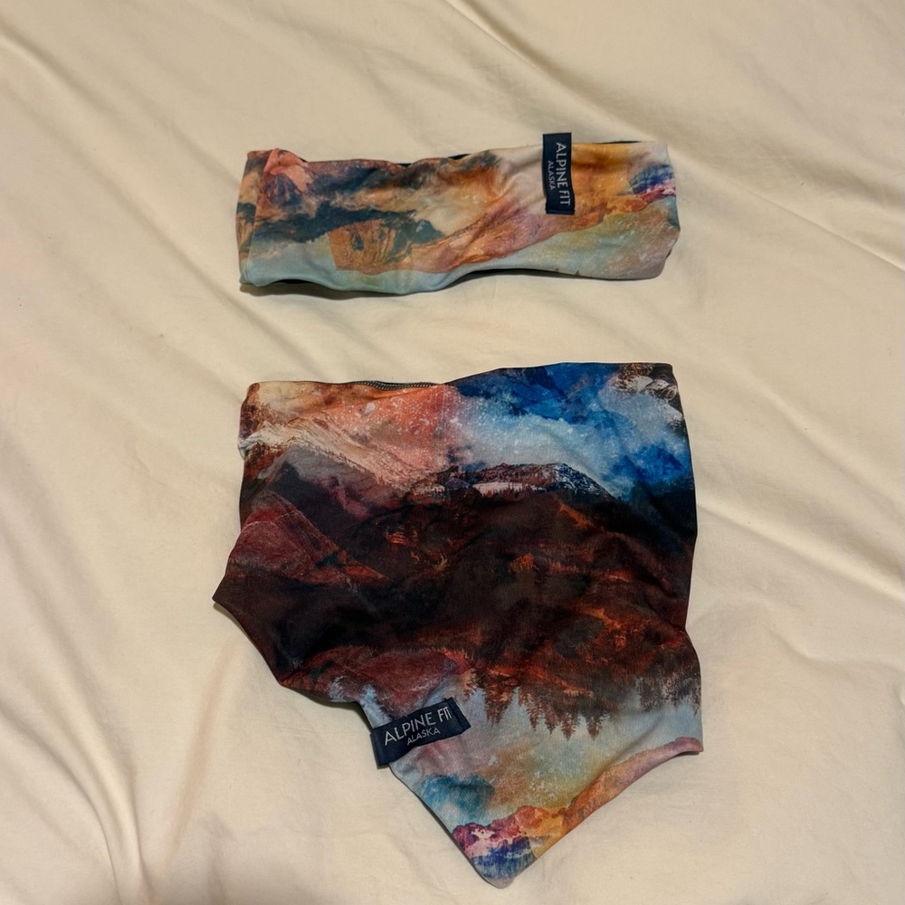 Alpine fit co wool lined neckie and headband